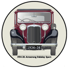 Armstrong Siddeley Sports Foursome (Red) 1934-36 Coaster 6